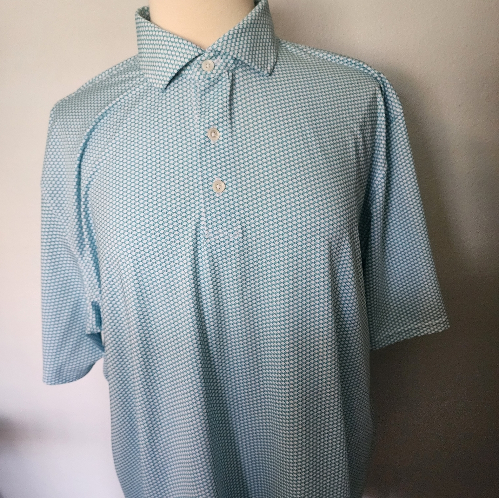 Holderness & Bourne Men's The Blackwell Shamrock Performance Golf Polo XL
